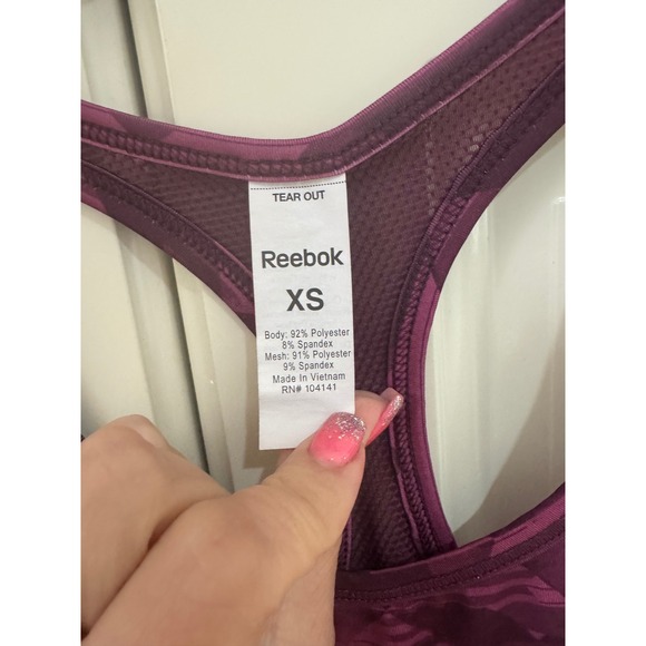 Reebok Purple Patterned Tank Top - Picture 2 of 6
